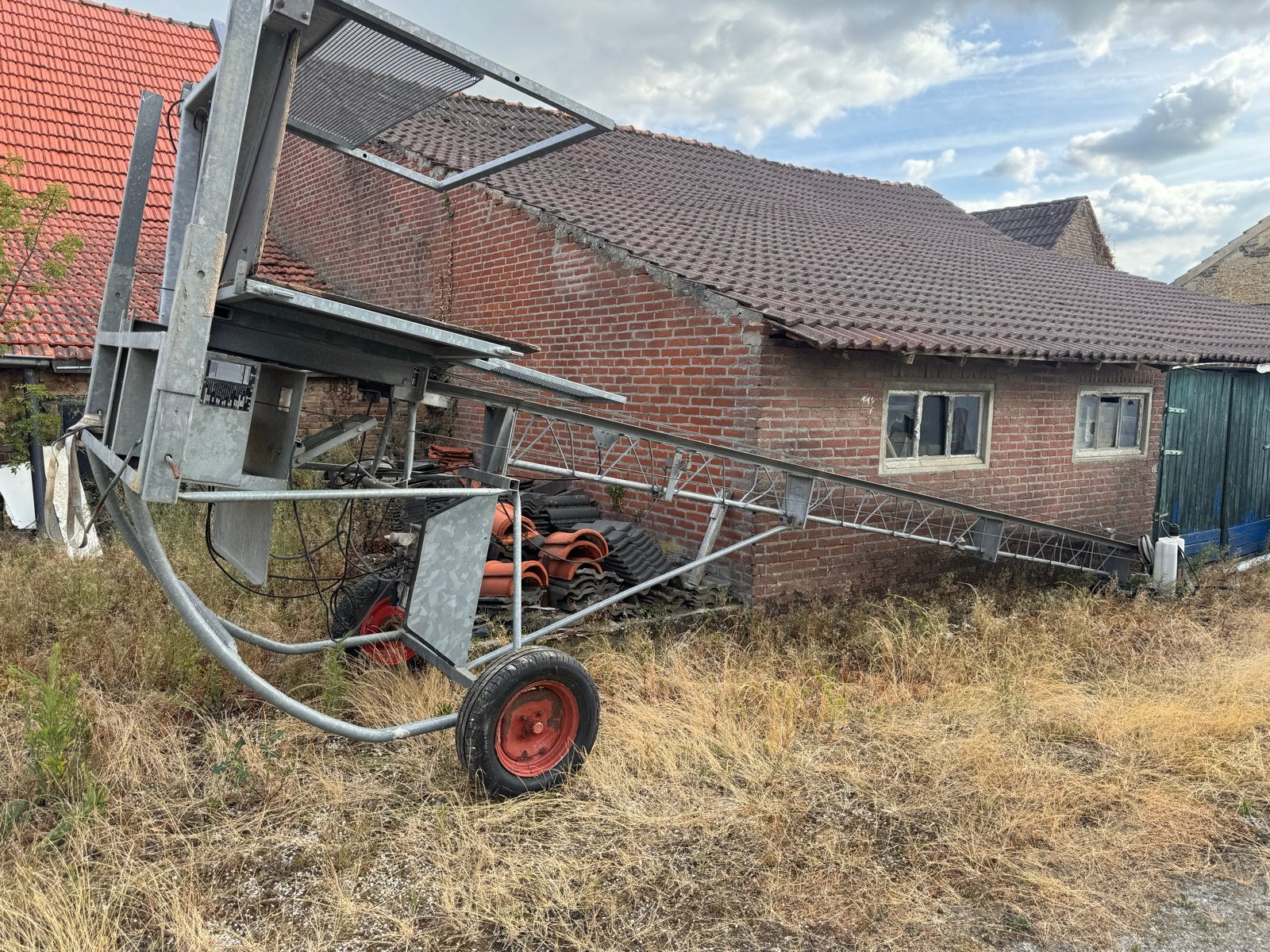 Bouwlift De Jong Holland A 32 L - 7 meter werkt op 220 volt, Ophalen of Verzenden, Gebruikt, Handmatig