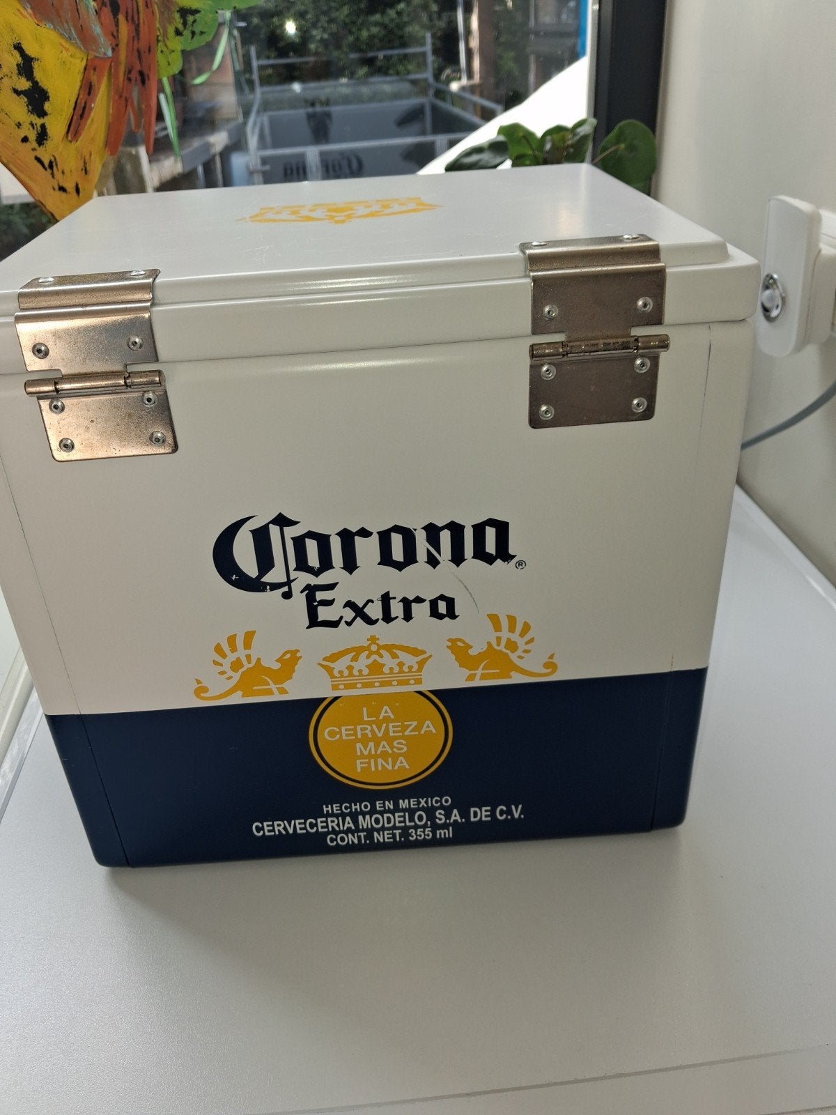 Corona Extra Koelbox - Wit/Blauw, Ophalen of Verzenden, Gebruikt