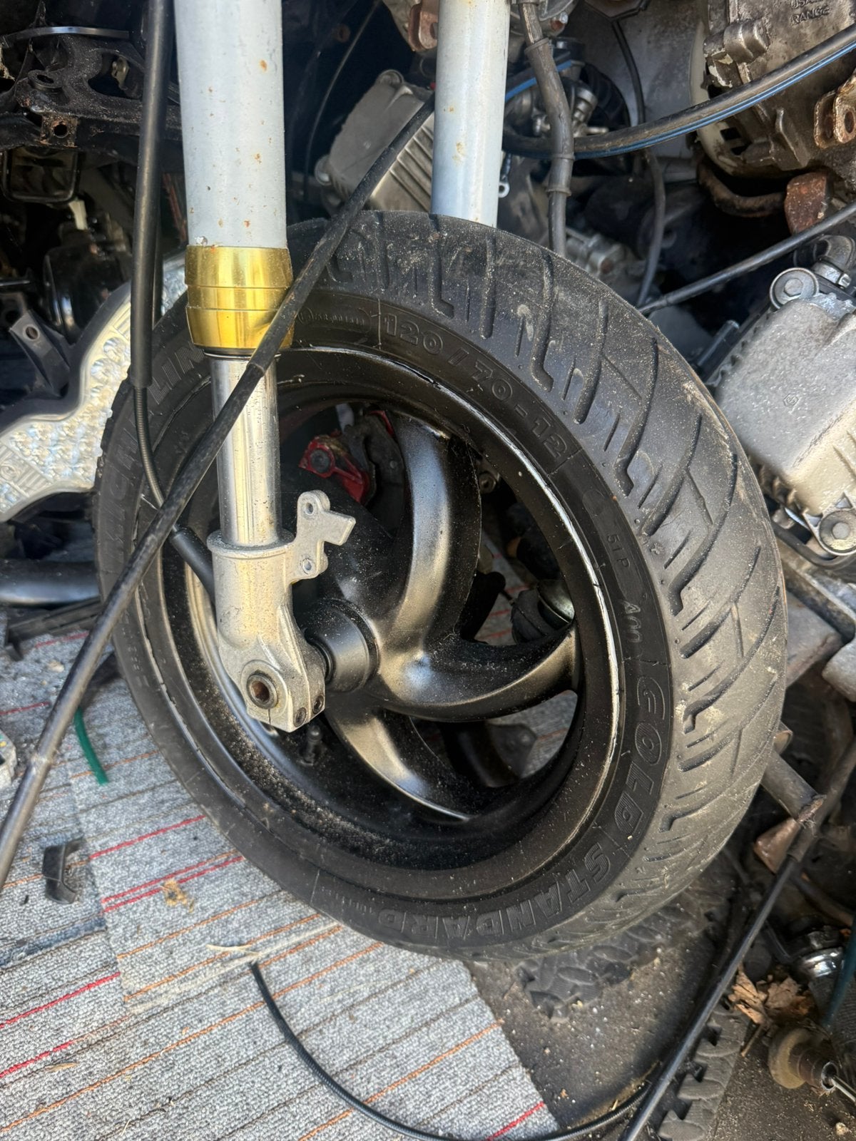 Gilera runner 125/180 DD velgenset nette banden, Motoren, Ophalen of Verzenden