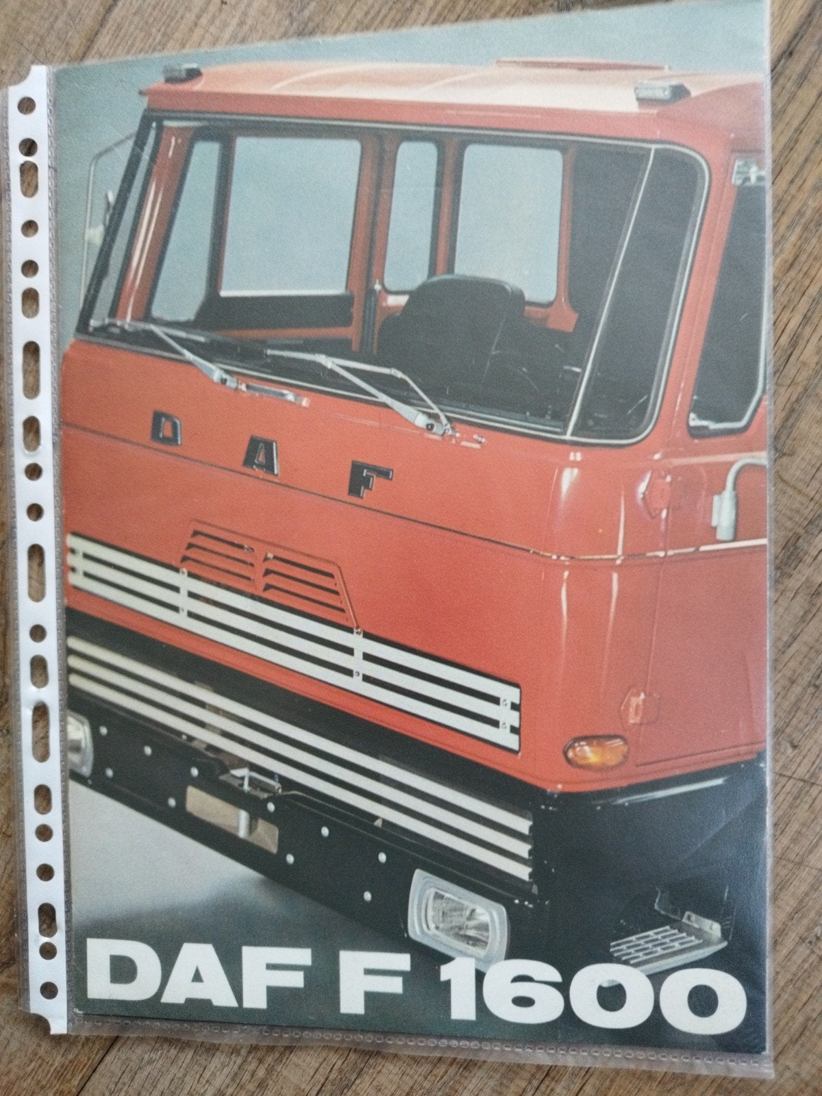 DAF F 1600 brochure - Technische gegevens uit 1971, Ophalen of Verzenden, Zo goed als nieuw, Overige merken, DAF