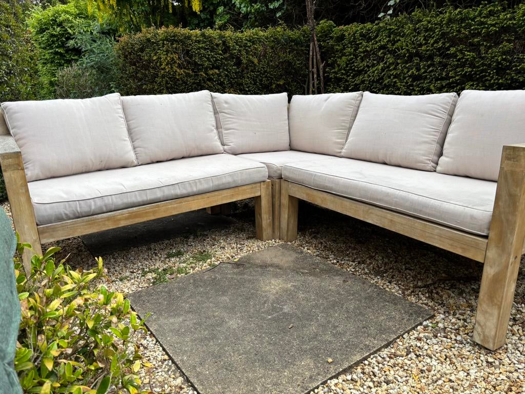 Loungebank, Ophalen, 5 zitplaatsen, Gebruikt, Loungeset