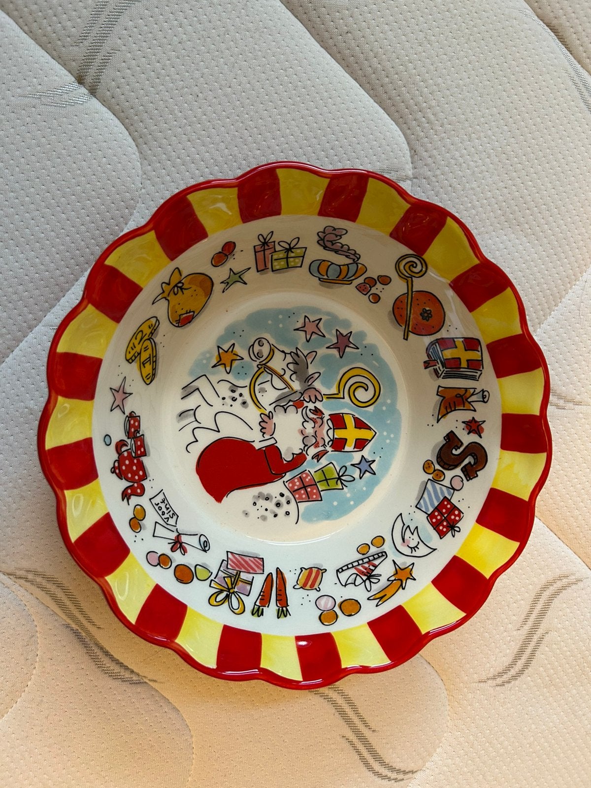 Blond amsterdam sinterklaas schaal, Antiek en Kunst, Ophalen of Verzenden