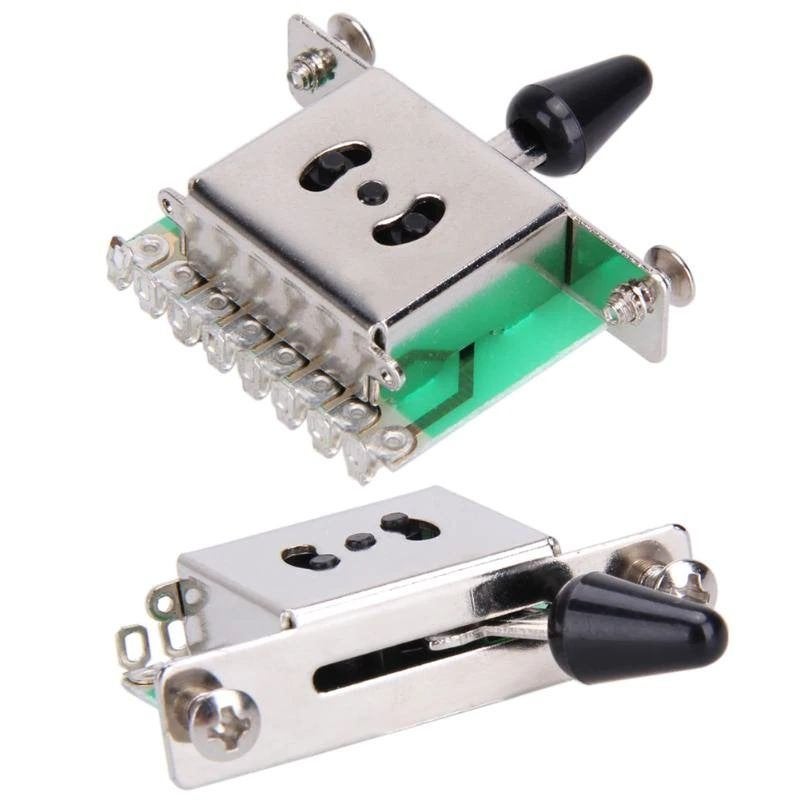 5 way closed stratocaster switch blade + knob tip, Moku Custom Guitars, Nieuw, 4613CB, Ophalen of Verzenden