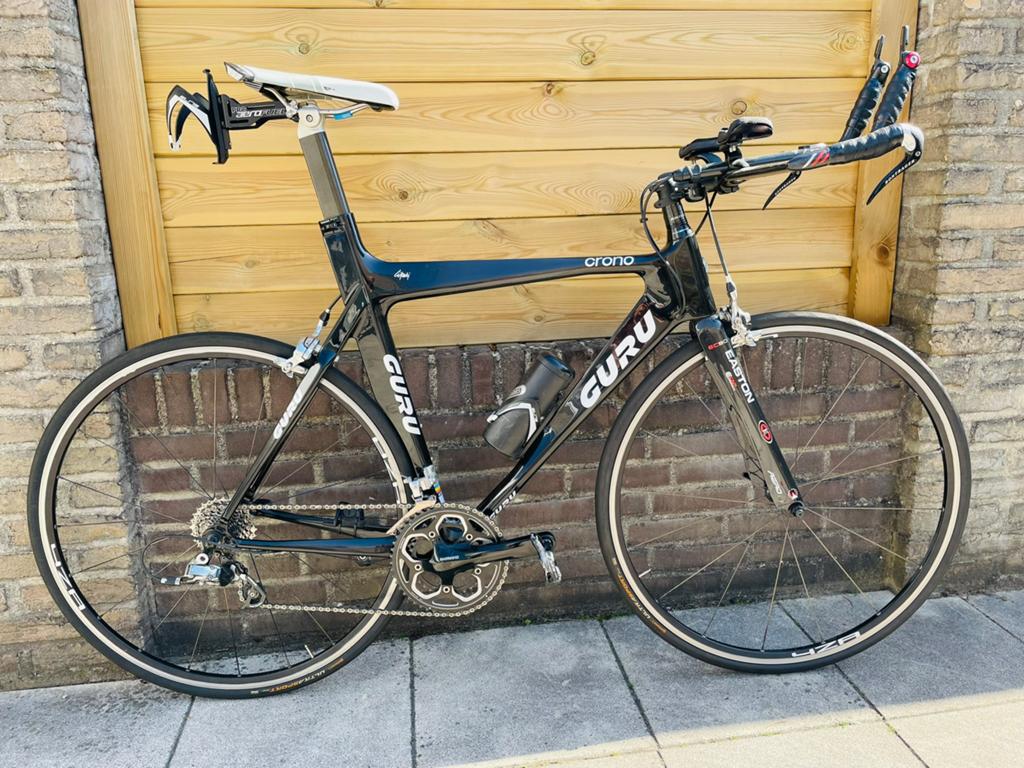 Triathlonfiets Guru Crono carbon, Fietsen en Brommers, Gebruikt, Carbon, Velgrem, Meer dan 20 versnellingen