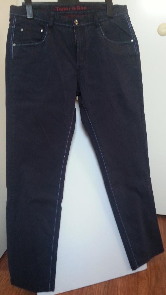 heren 5-pocket T&S vrijetijds pantalon navy mt 54, Kleding | Heren, Maat 52/54 (L), Blauw, Ophalen of Verzenden, Zo goed als nieuw