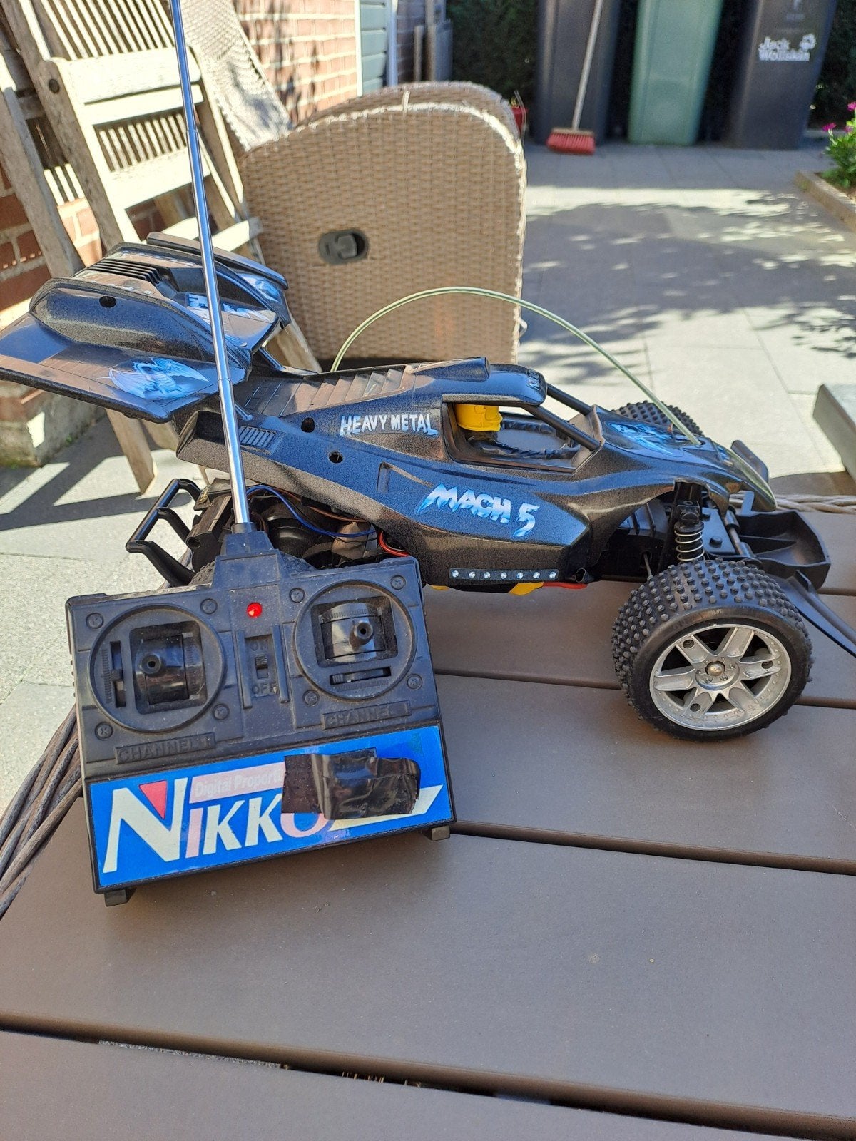 Nikko Mach 5 RC Auto met afstandsbediening, Hobby en Vrije tijd, Elektro, Gebruikt, Auto offroad, Ophalen of Verzenden