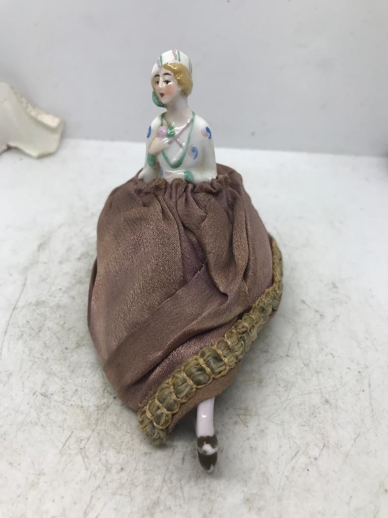 porselein pop half doll art deco, Ophalen of Verzenden