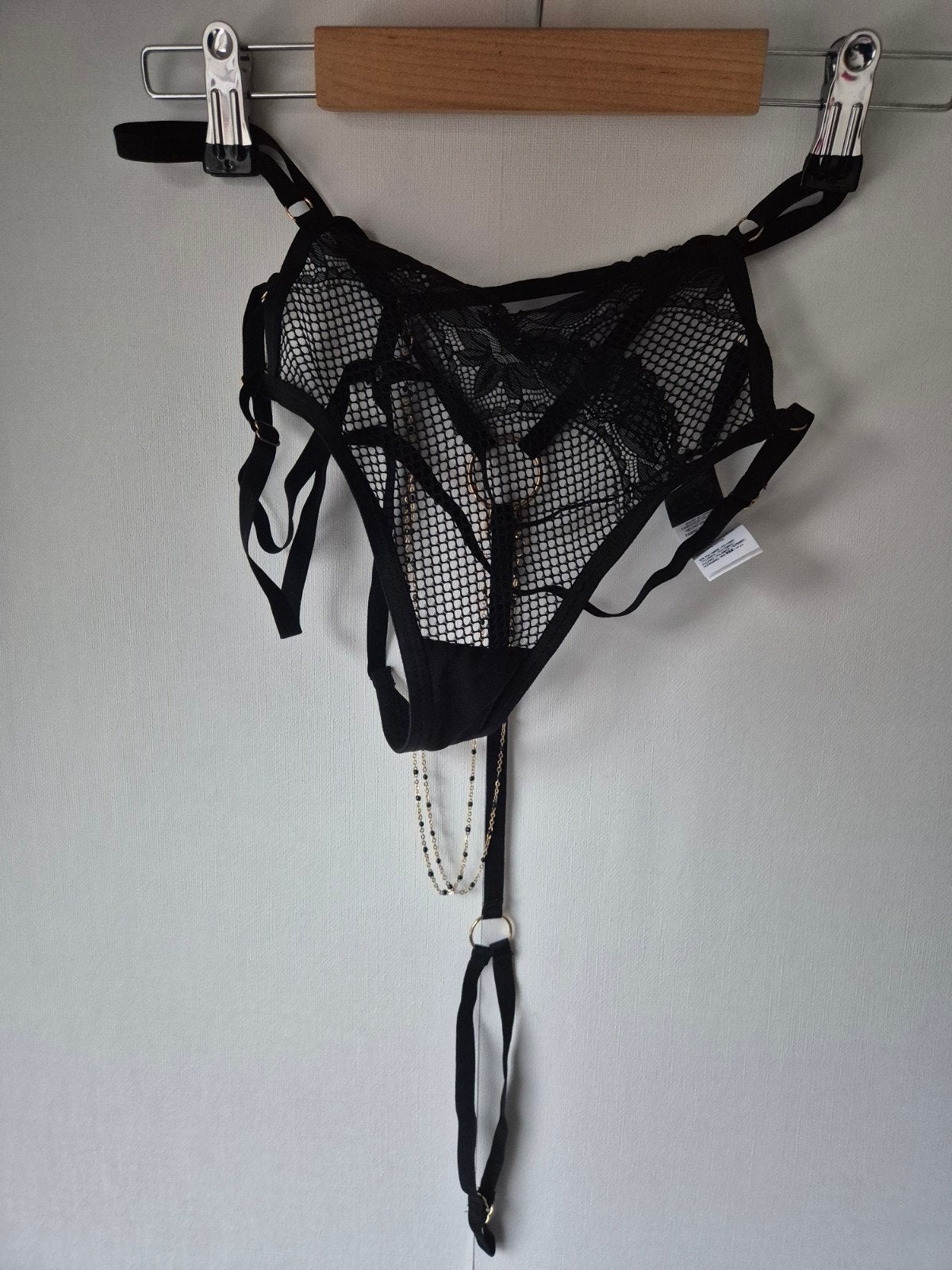 Hunkemöller Private Collection String met Ketting mt m, Ophalen of Verzenden, Zwart, String