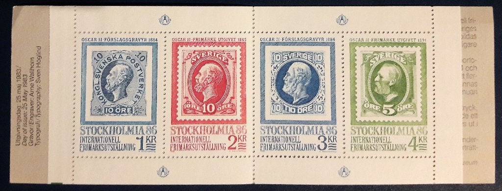 Postzegelboekje Zweden – Stockholmia 86, Ophalen of Verzenden, Zweden, Postfris