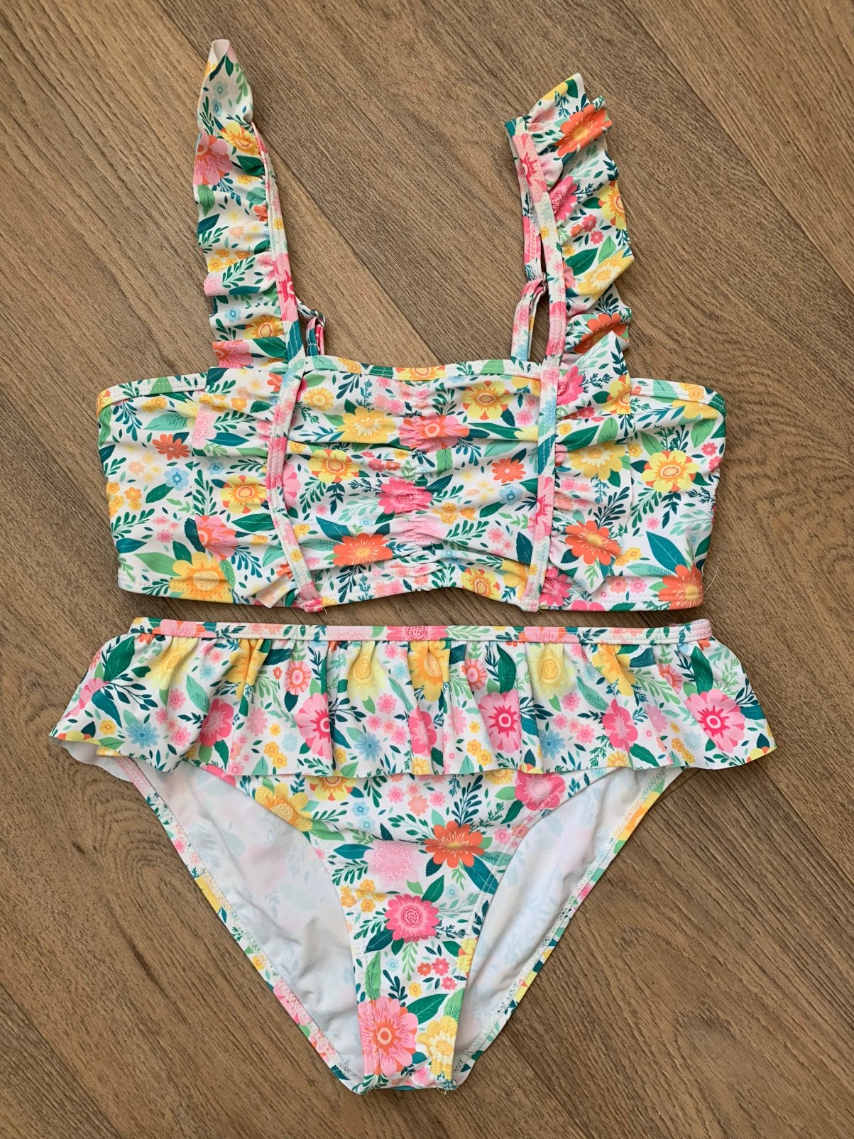 Fleurige bikini Shein meisje 11y, Ophalen of Verzenden, Zo goed als nieuw, Meisje, Bikiniset