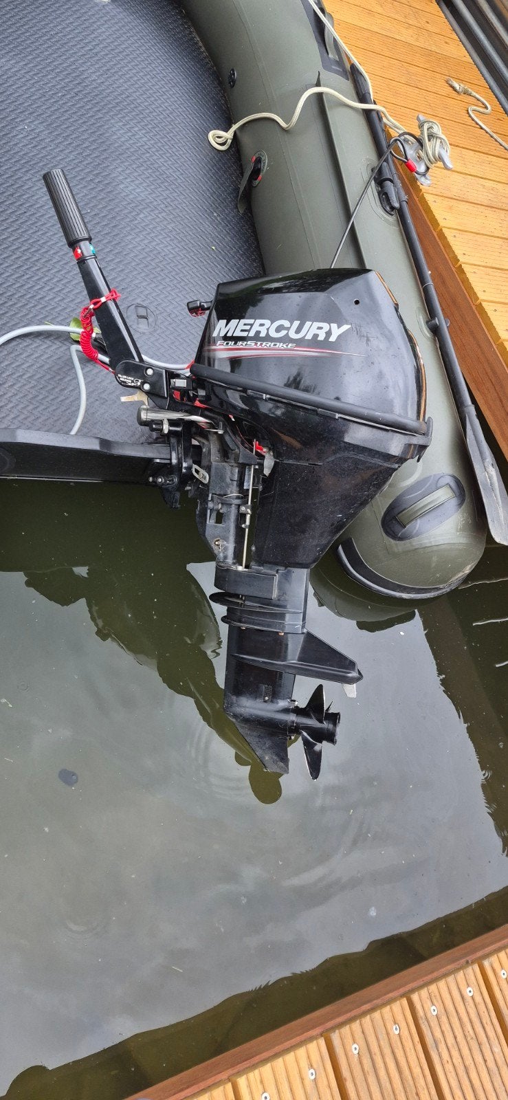 Mercury 9.9 PK FourStroke Buitenboordmotor, Watersport en Boten, Ophalen, 5 tot 10 pk, Viertaktmotor, Zo goed als nieuw