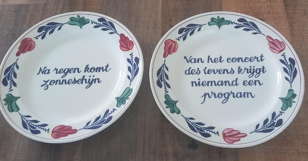 boerenbont spreukenborden en arcopal borden, Ophalen of Verzenden