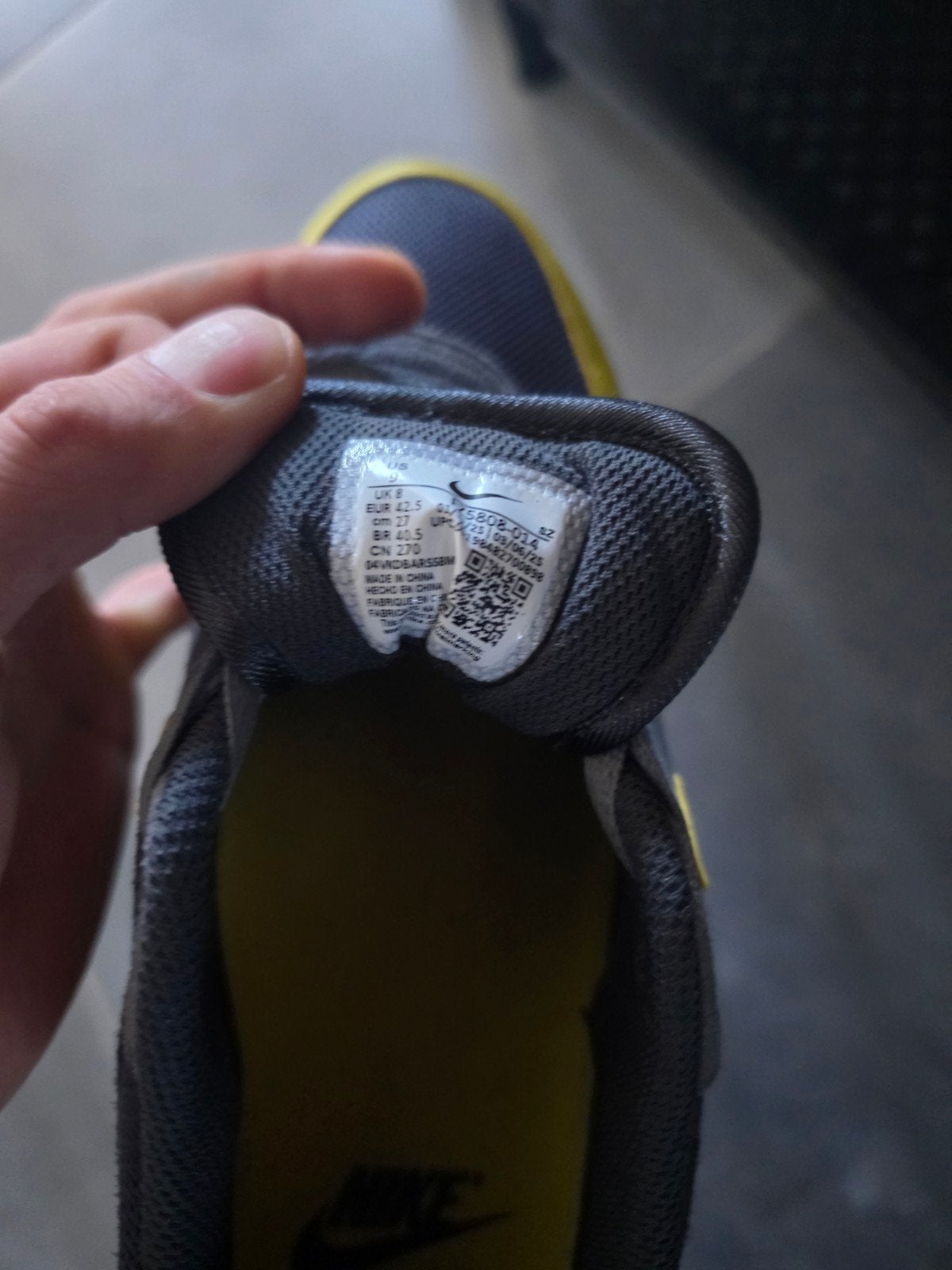 Nike Air Max 1 Essential "Batman" - Maat 42.5, Overige kleuren, Nike, Ophalen of Verzenden, Sneakers of Gympen