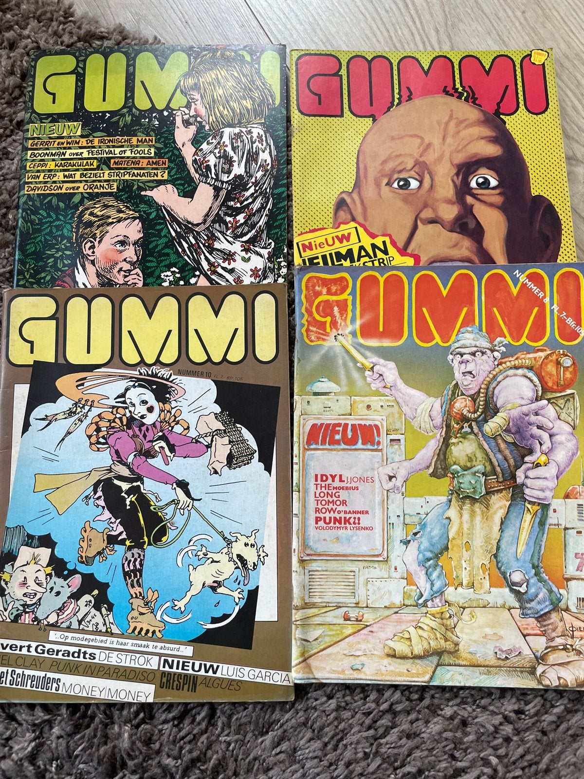 4 Gummi stripboeken - Zo goed als nieuw, Boeken, Meerdere stripboeken, Ophalen of Verzenden, Zo goed als nieuw