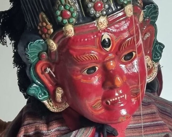 Nepalese marionetten pop, Antiek en Kunst, Kunst | Niet-Westerse kunst, Ophalen of Verzenden