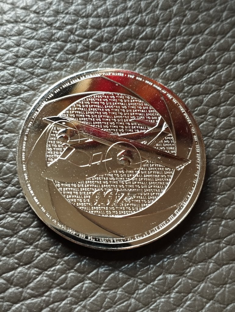1 Oz 999 zilver u.k 2 Pounds James Bond, Ophalen, Zilver