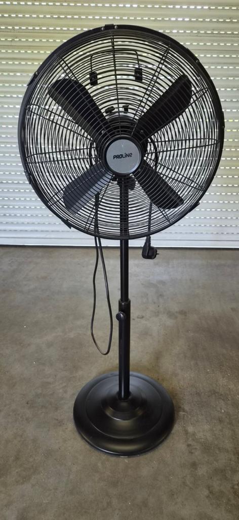 Proline Statiefventilator - Zwart, 3 snelheden, Ophalen, Gebruikt, Statiefventilator