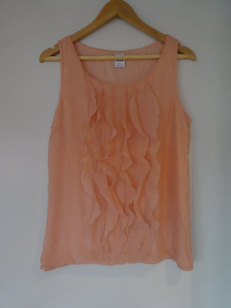 Vero Moda topje mt L, Maat 42/44 (L), Oranje, Ophalen of Verzenden, Zo goed als nieuw