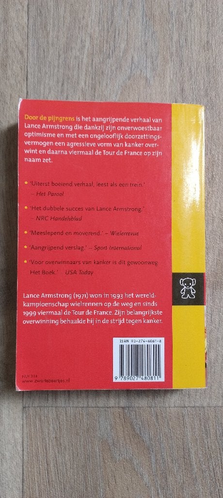 Door De Pijn Grens van Lance Armstrong, Boeken, Ophalen of Verzenden, Zo goed als nieuw, Balsport