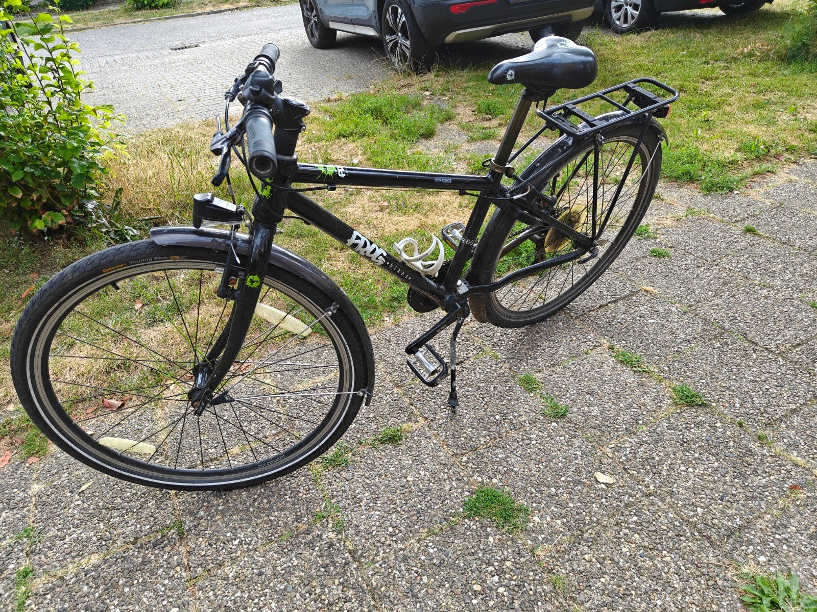 Frog fiets 69 zwart - Goed onderhouden, werkt prima!, Fietsen en Brommers, Gebruikt, Frog Bikes, Versnellingen, Ophalen
