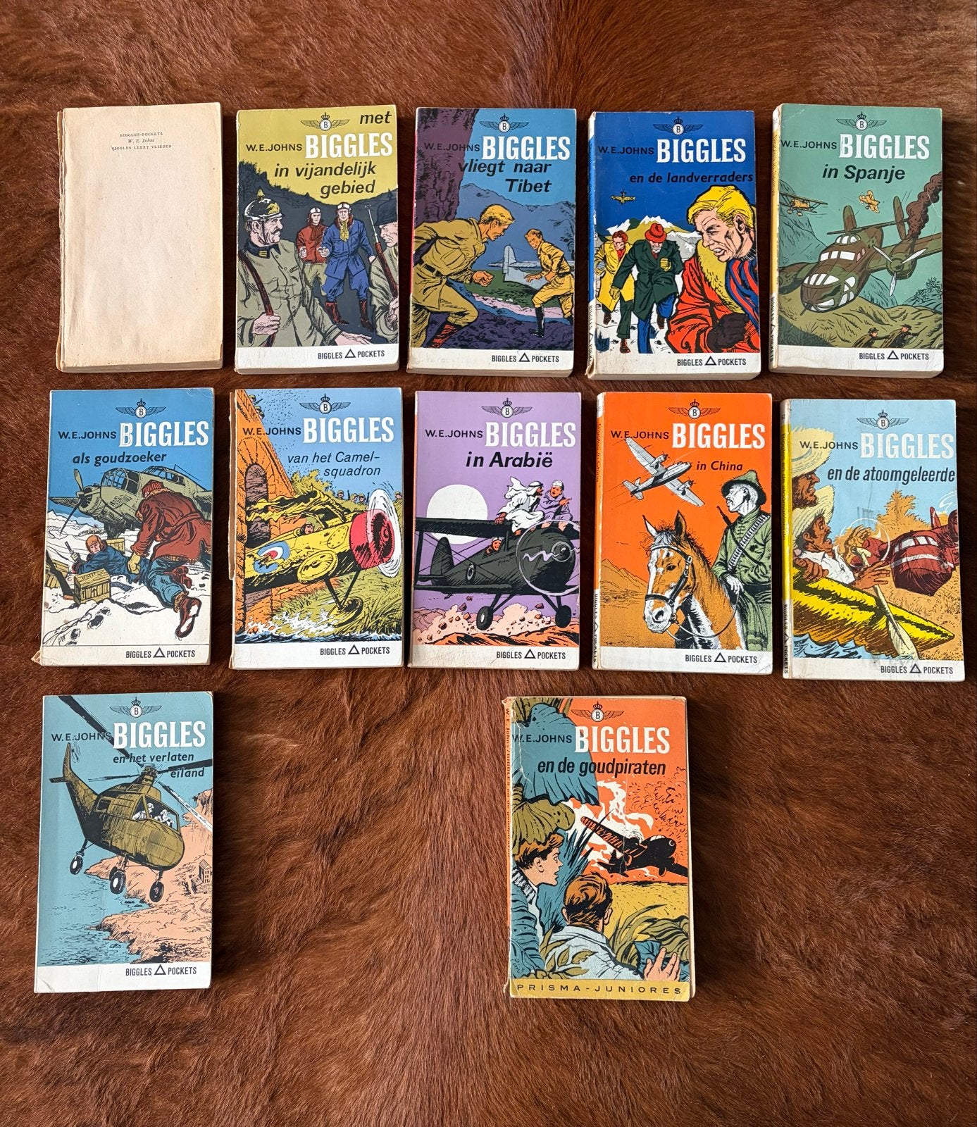 Biggles Boeken Collectie - 12 Biggles Pockets, Boeken, Ophalen of Verzenden, Gelezen, Fictie algemeen