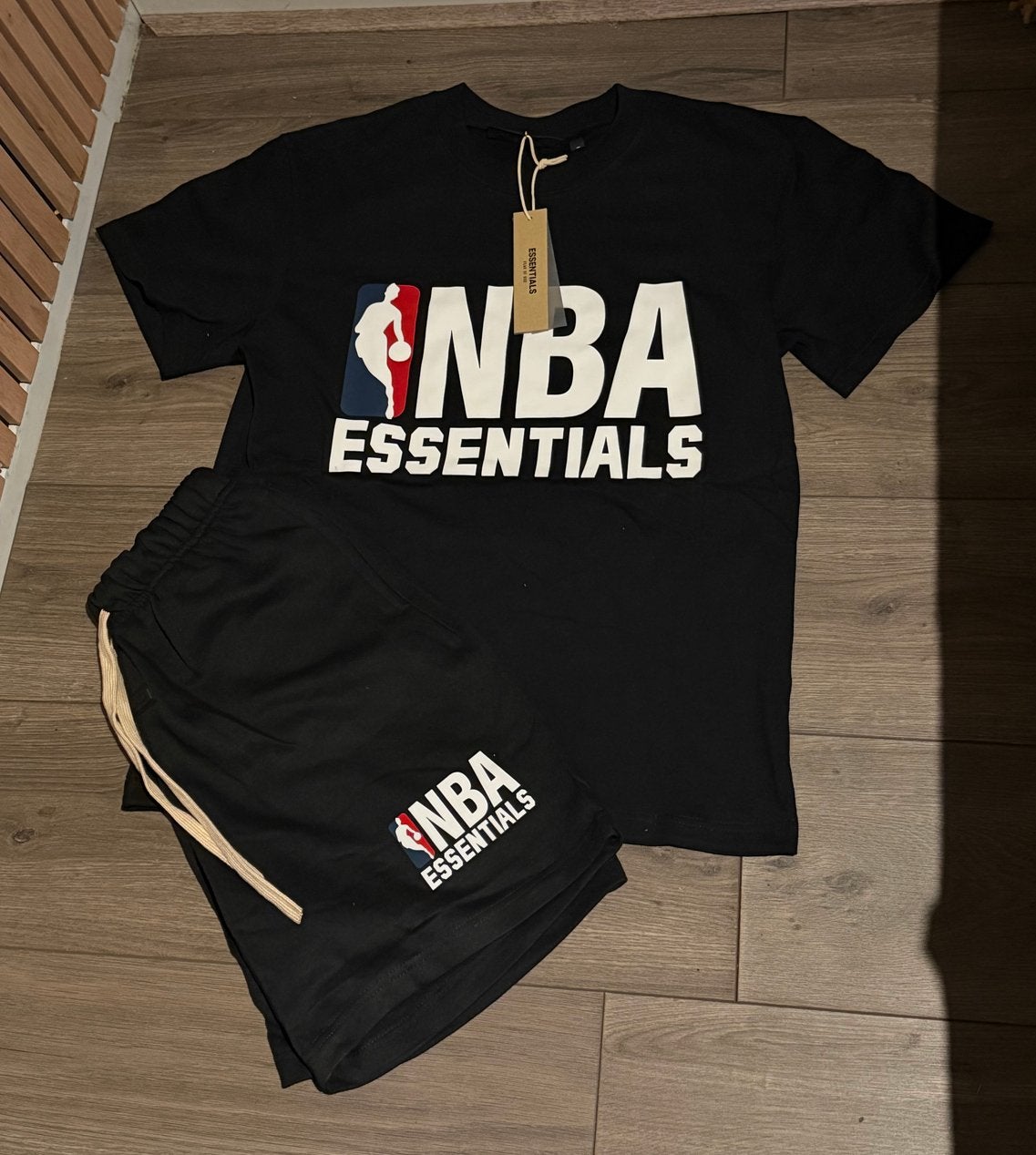NBA Essentials set maat S, Verzenden, Zwart, Nieuw, Algemeen