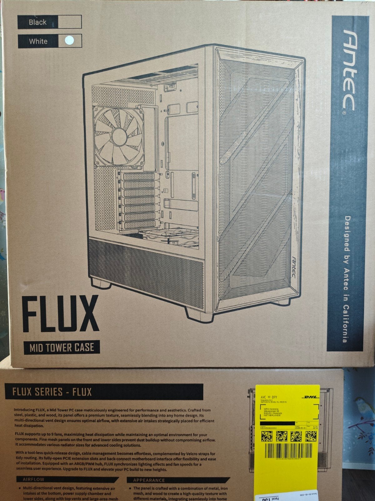 Antec Flux Wit ATX NIEUW, Ophalen of Verzenden, Nieuw