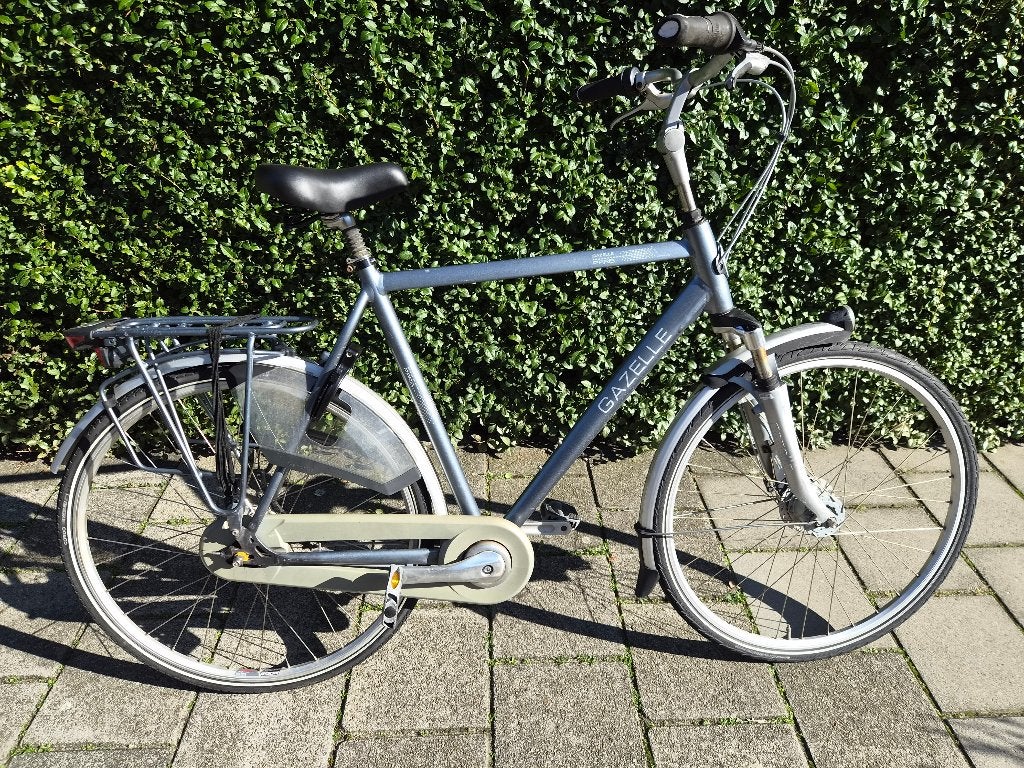 Grote Gazelle herenfiets met zeven versnellingen, Gebruikt, Versnellingen, Ophalen of Verzenden, 61 tot 65 cm