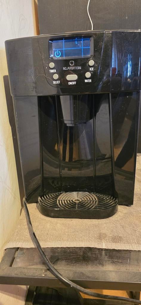 Klarstein Ijsblokjesmachine - Zwart, 2L watertank, LED, Witgoed en Apparatuur, Overige Witgoed en Apparatuur, Ophalen of Verzenden