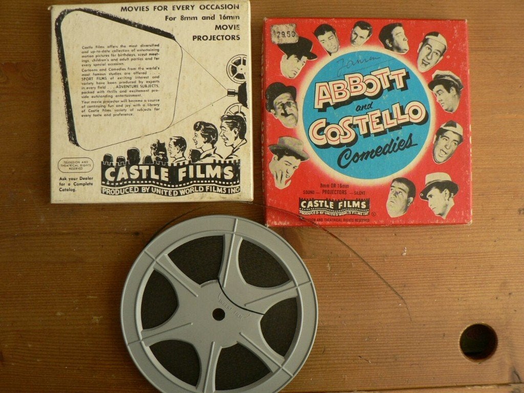 8mm film ABBOTT and COSTELLO castle films Bieden, Verzamelen, Ophalen of Verzenden, Gebruikt, Film, Gebruiksvoorwerp