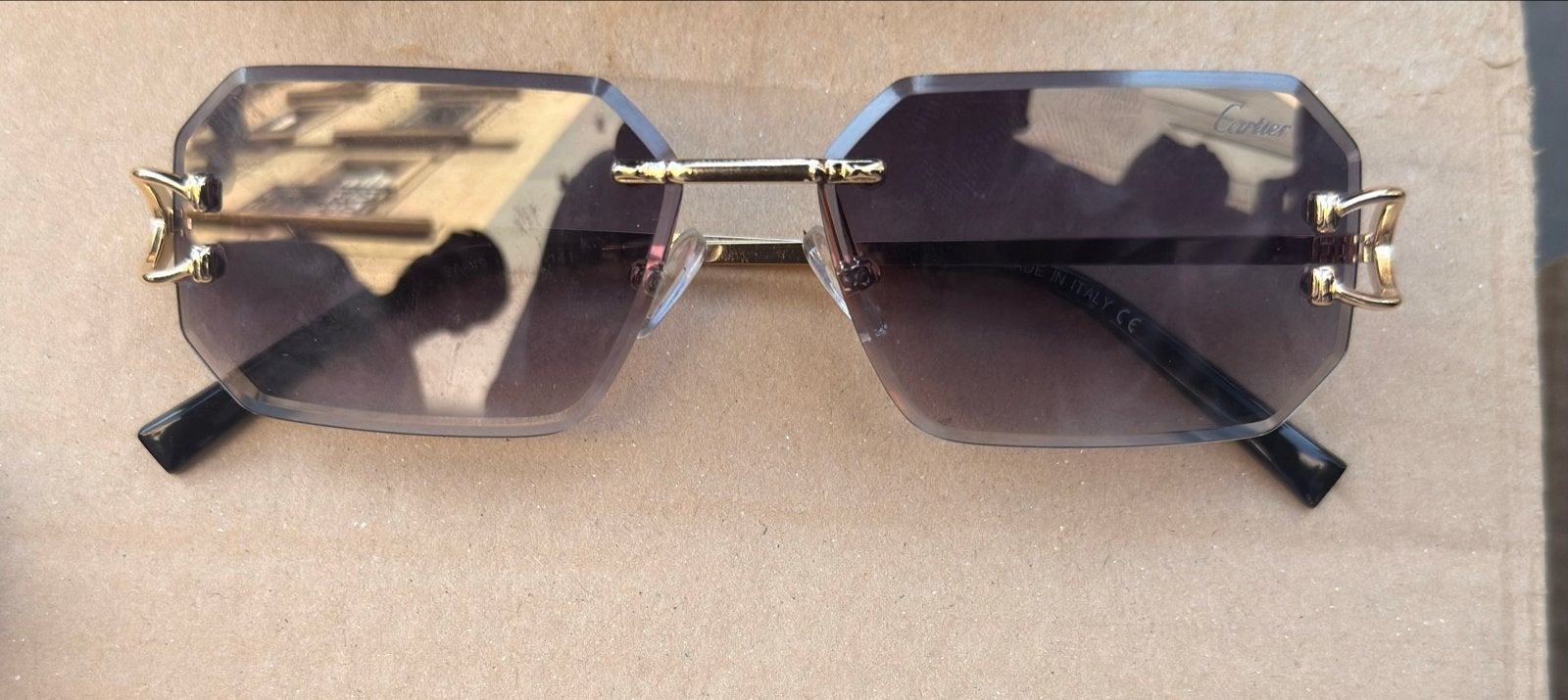 Cartier bril, Zonnebril, Zwart, Zo goed als nieuw, Ophalen