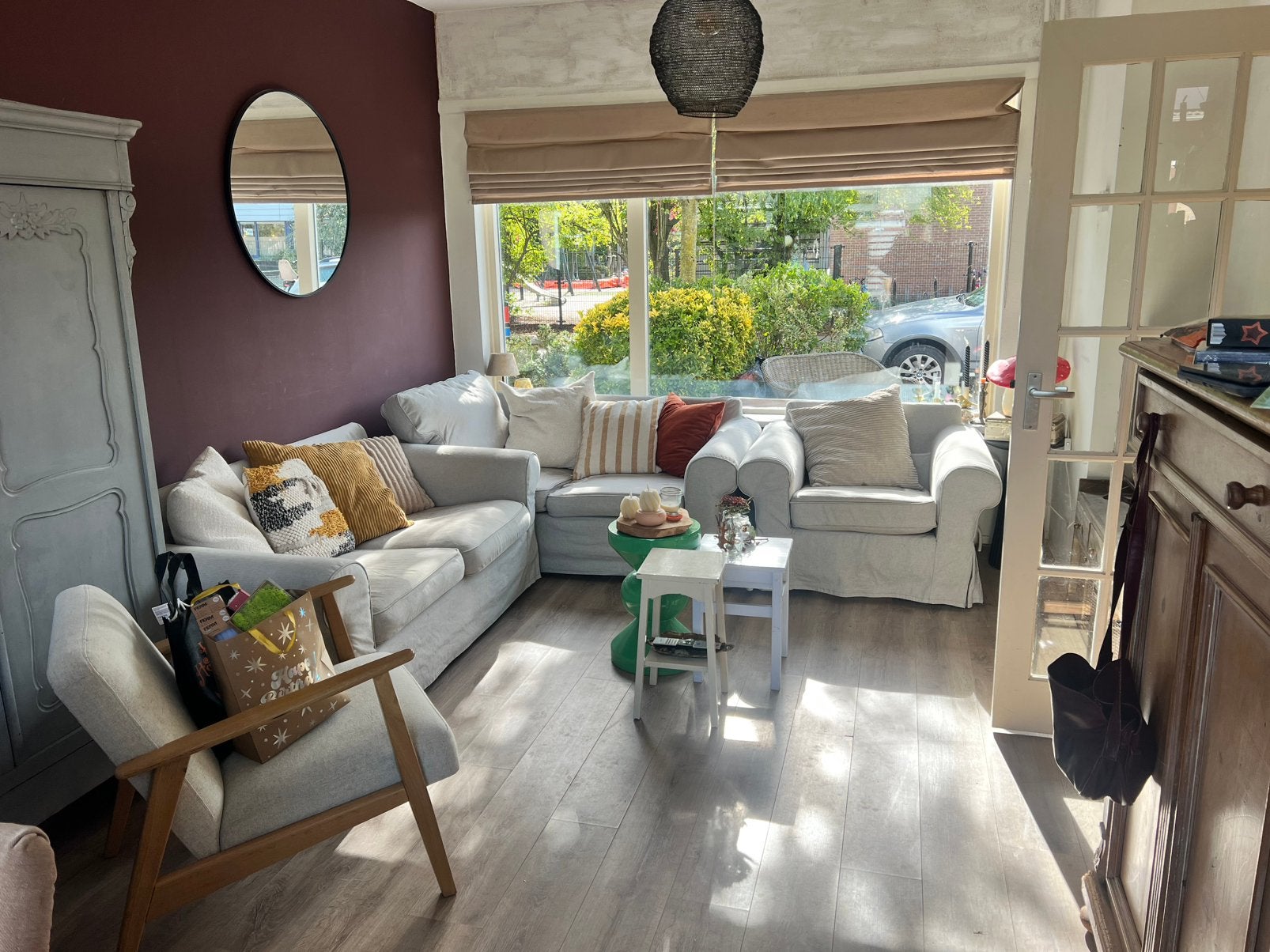Bank 2x en fauteuil ikea gratis, Ophalen of Verzenden, Gebruikt, 75 tot 100 cm, Tweepersoons