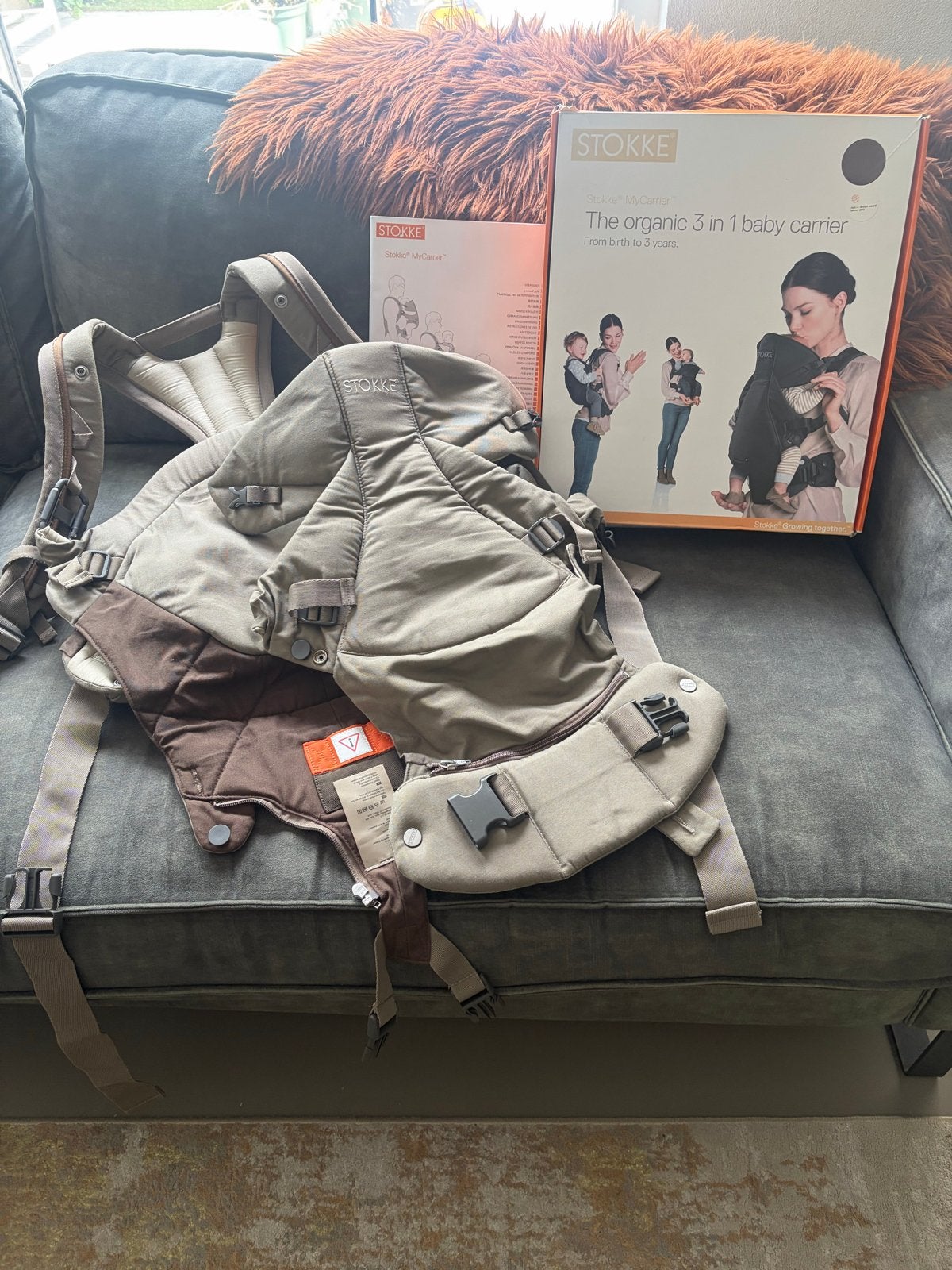 Stokke MyCarrier 3-in-1, Kinderen en Baby's, Babydragers en Draagdoeken, Ophalen, Gebruikt, Buik, Rug of Zij, Draagzak