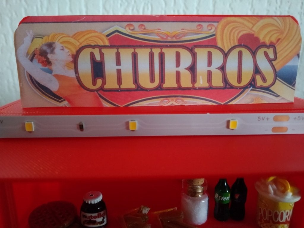 Foodtruck - Verkoopwagen CHURROS modelbouw op schaal, Overige merken, 1:32 tot 1:50, Overige typen, Nieuw