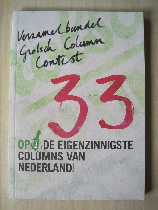 092 - Verzamelbundel Grolsch column Contest, Verzenden, Zo goed als nieuw, Overige typen, Grolsch
