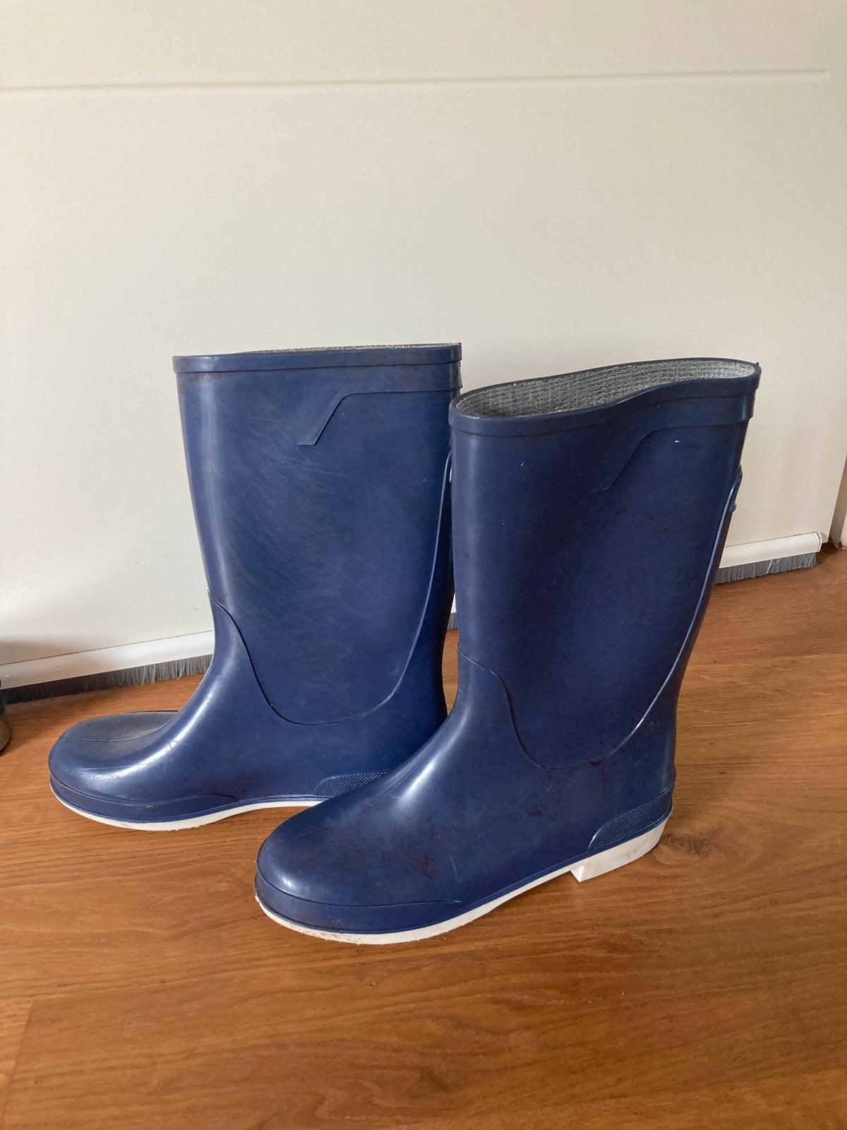 Laarzen maat 39, Blauw, Ophalen of Verzenden, Regenlaarzen, Gedragen