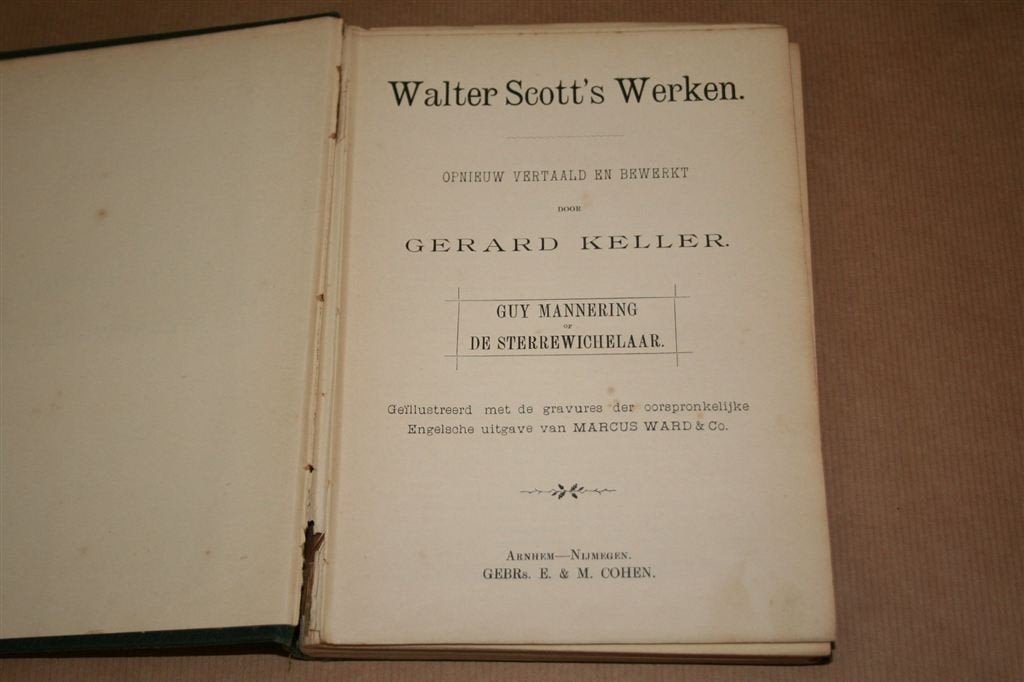 Walter Scott. Guy Mannering. 1893., Antiek en Kunst, Antiek | Boeken en Bijbels, Ophalen of Verzenden