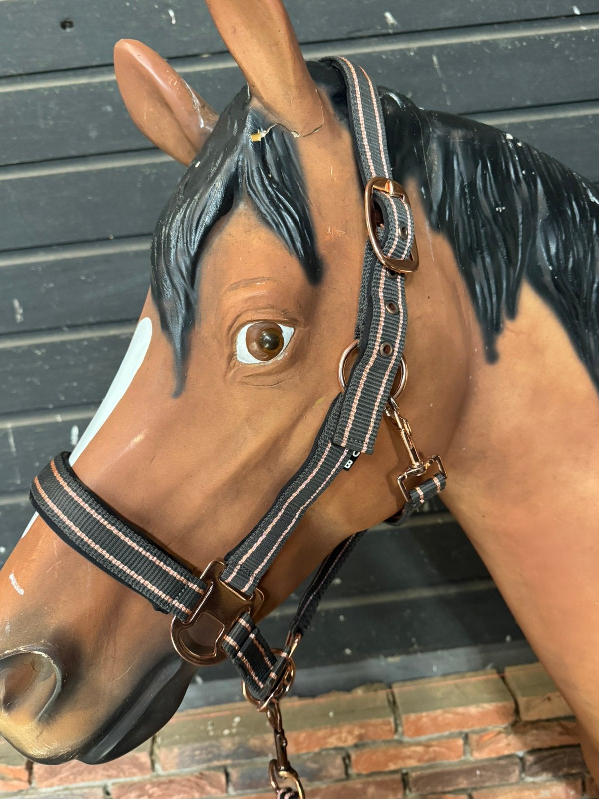 Luxe rosegold halsterset full en cob, Nieuw, Ophalen of Verzenden, Halster, Roze