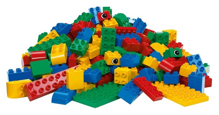 2 AH tassen met duplo, Ophalen, Gebruikt, Overige merken