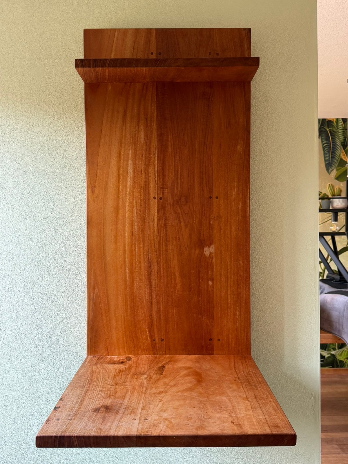Houten wandtafel, Huis en Inrichting, Kasten | Wandmeubels, Ophalen, Zo goed als nieuw, Minder dan 150 cm, Minder dan 100 cm