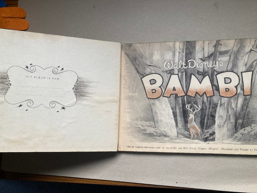 T.K. Prentenboek Bambi Compleet met plaatjes, Ophalen of Verzenden, Gelezen, Walt Disney, Prentenboek