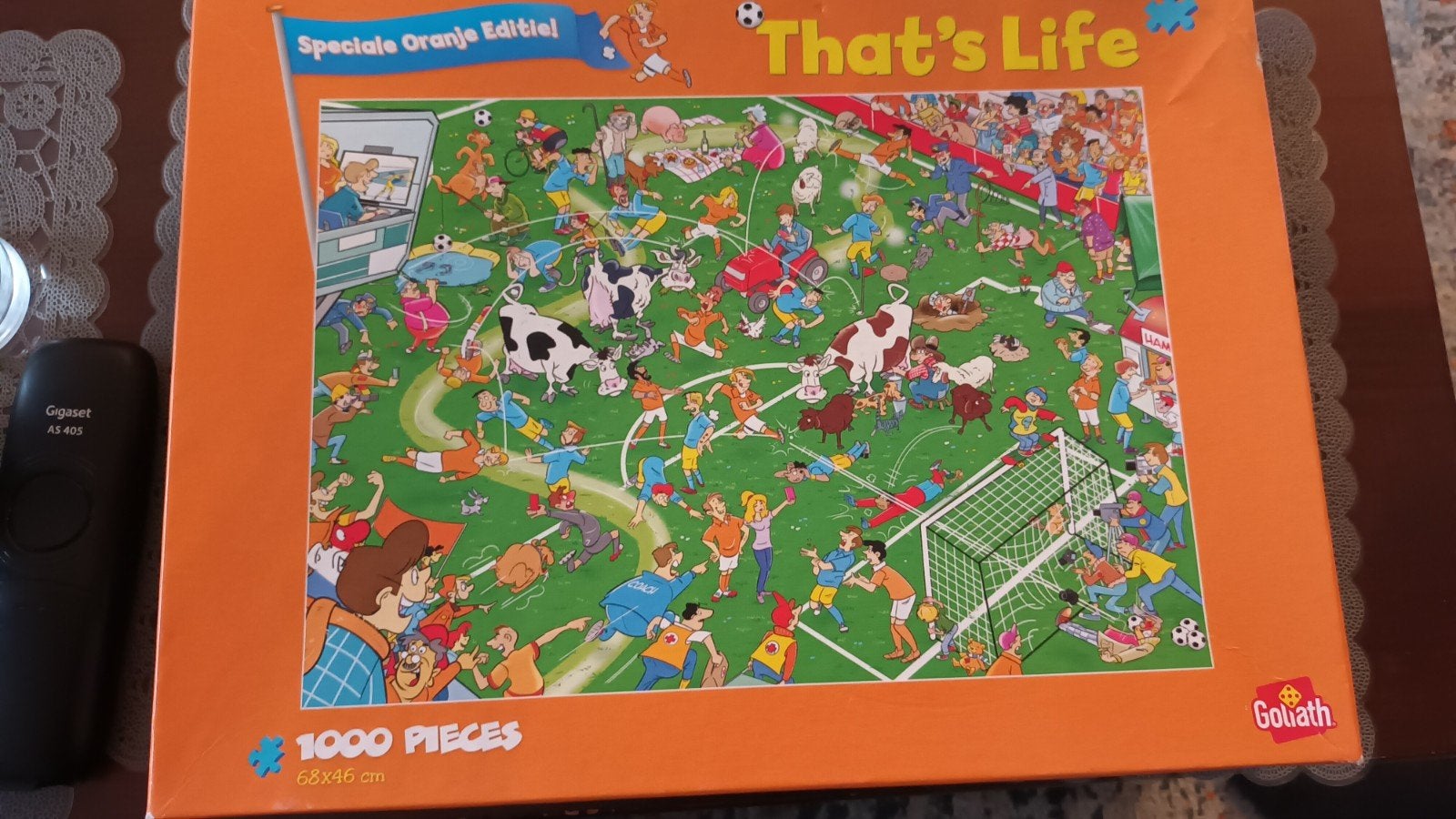 leuke puzzel voetbal, Ophalen, 500 t/m 1500 stukjes, Zo goed als nieuw