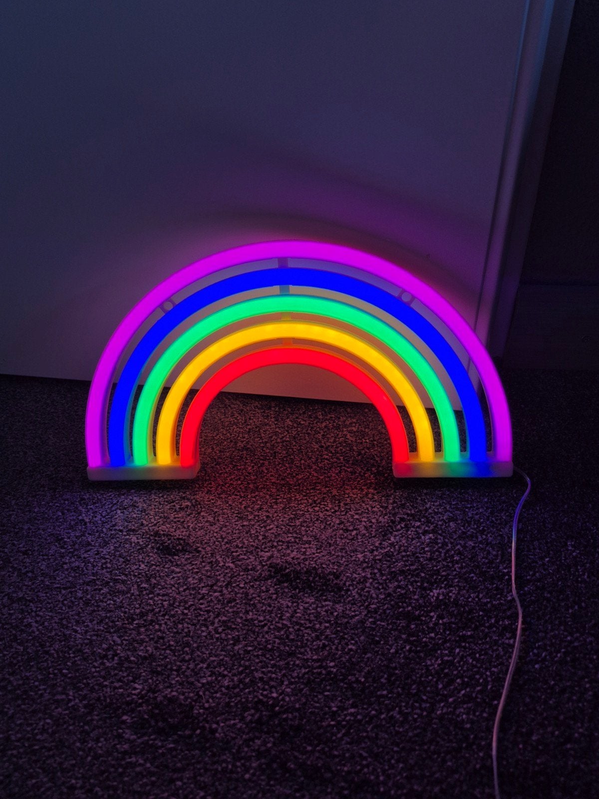 Neon regenbooglamp, Ophalen of Verzenden, Zo goed als nieuw