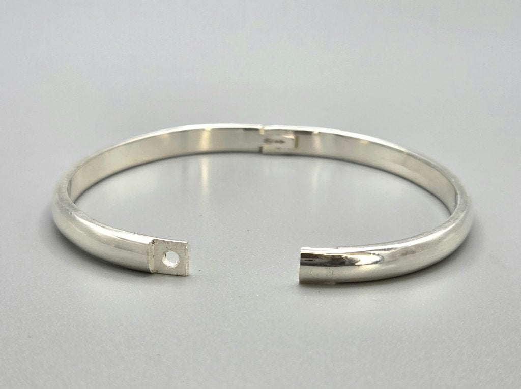 Zilveren classic Solide bangle / slavenarmband. 2026/496, ., Nieuw, Ophalen of Verzenden, .