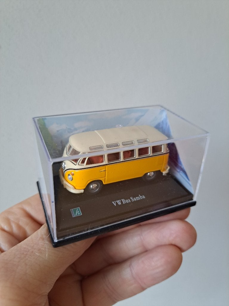 Volkswagen Samba Bus T1 1:72 Geel Cararama Hongwell, Ophalen of Verzenden, Nieuw, Auto