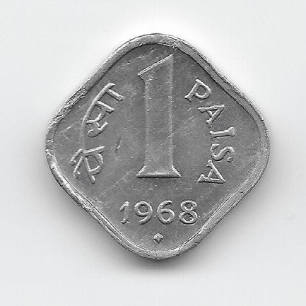 India 1 naya paisa 1968 KM# 10a, Postzegels en Munten, Verzenden, Zuid-Azië, Losse munt