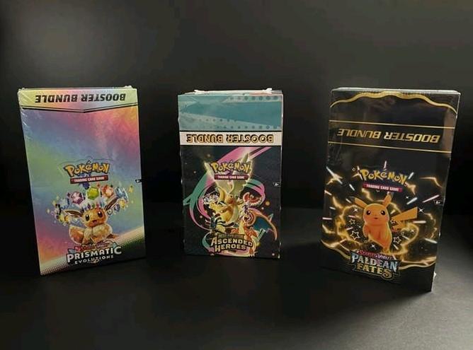 Sealed 3x BB Display: Prismatic / Paldean / Ascended Heroes, Ophalen of Verzenden, Nieuw, Boosterbox, Foil