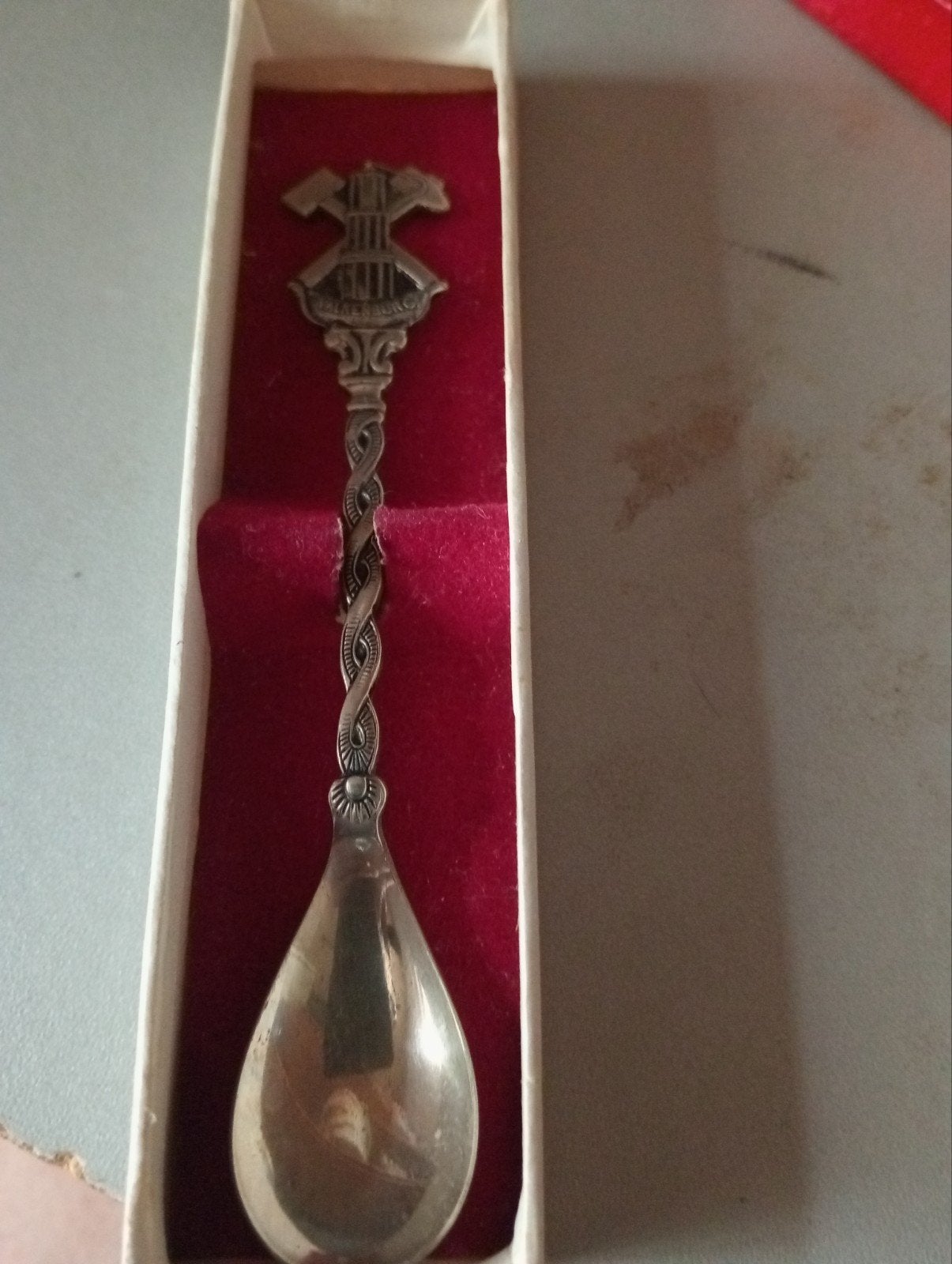 Vintage Valkenburg Souvenir Lepel - Mijnwerkerssymbool, Antiek en Kunst, Ophalen of Verzenden