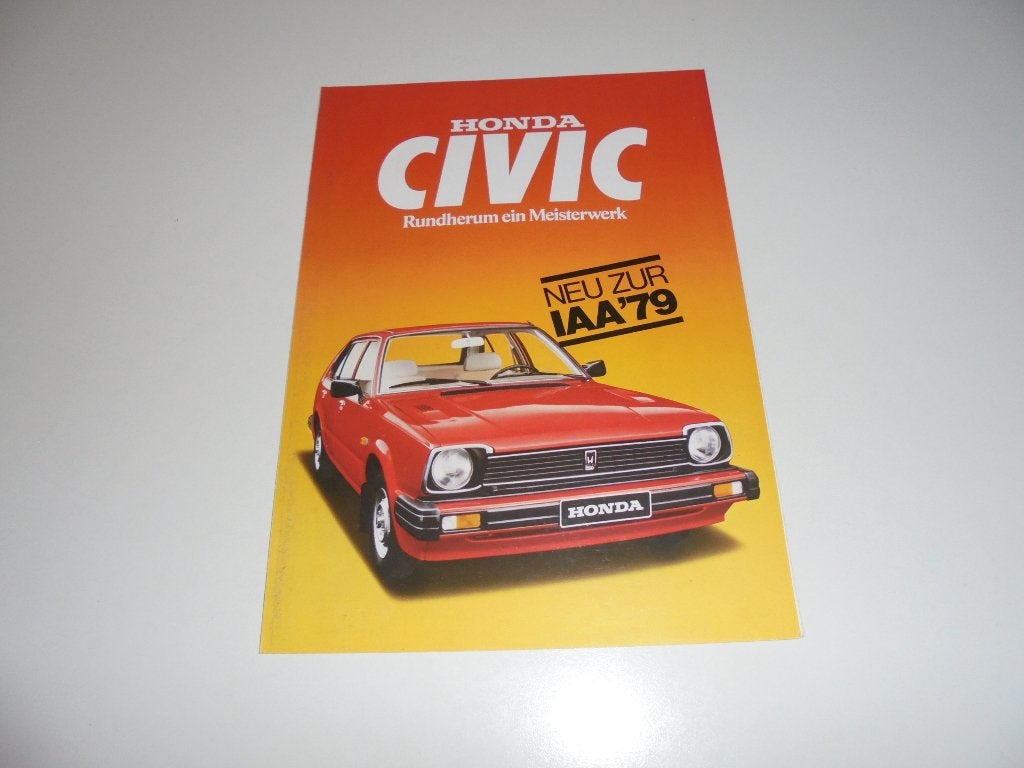 brochure Honda Civic  1980, Ophalen of Verzenden, Zo goed als nieuw, Honda