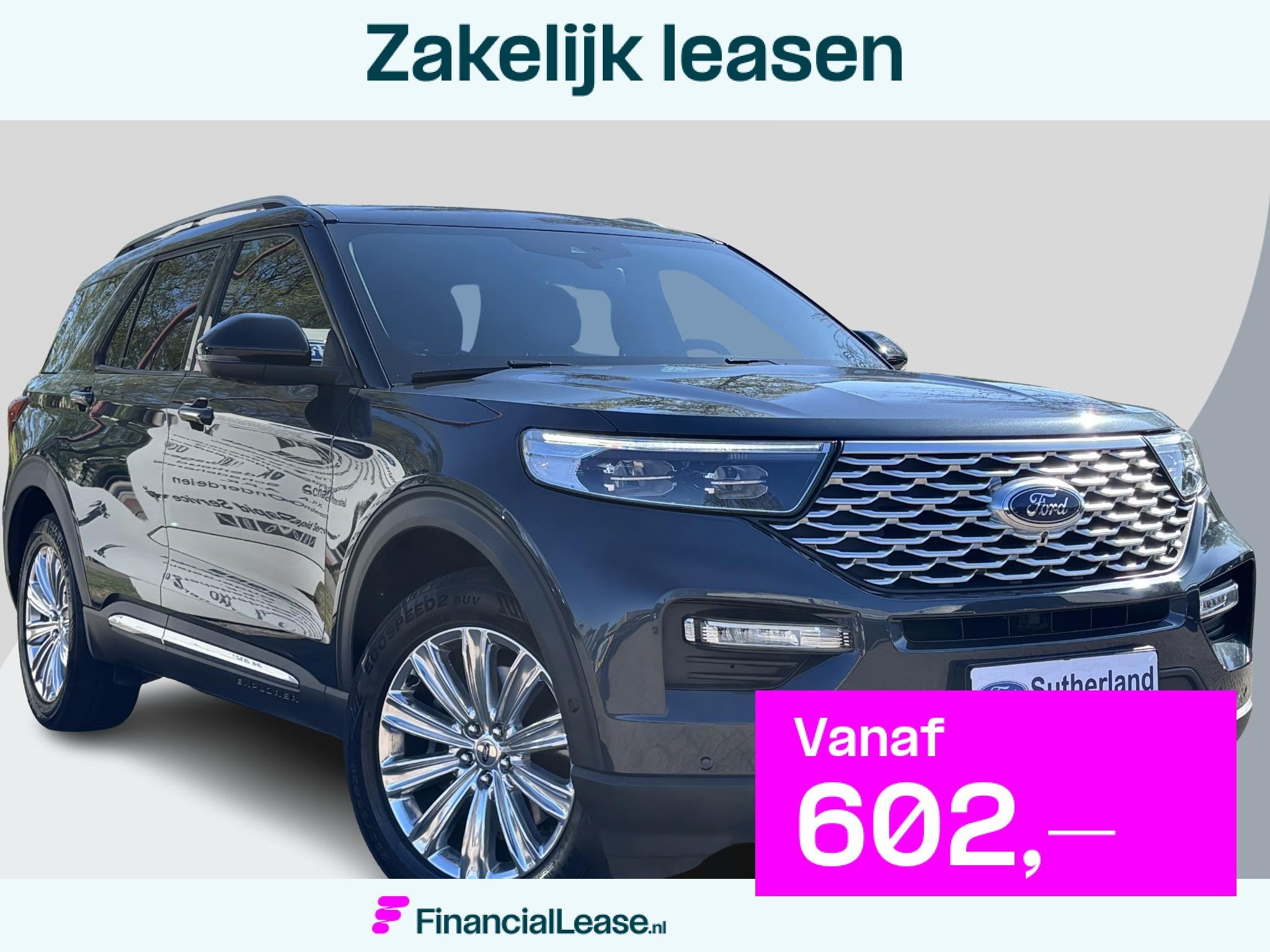 Ford Explorer 3.0 V6 EcoBoost PHEV Platinum 457pk | 7 persoo, Automaat, Dealer onderhouden, 14 kWh, Euro 6